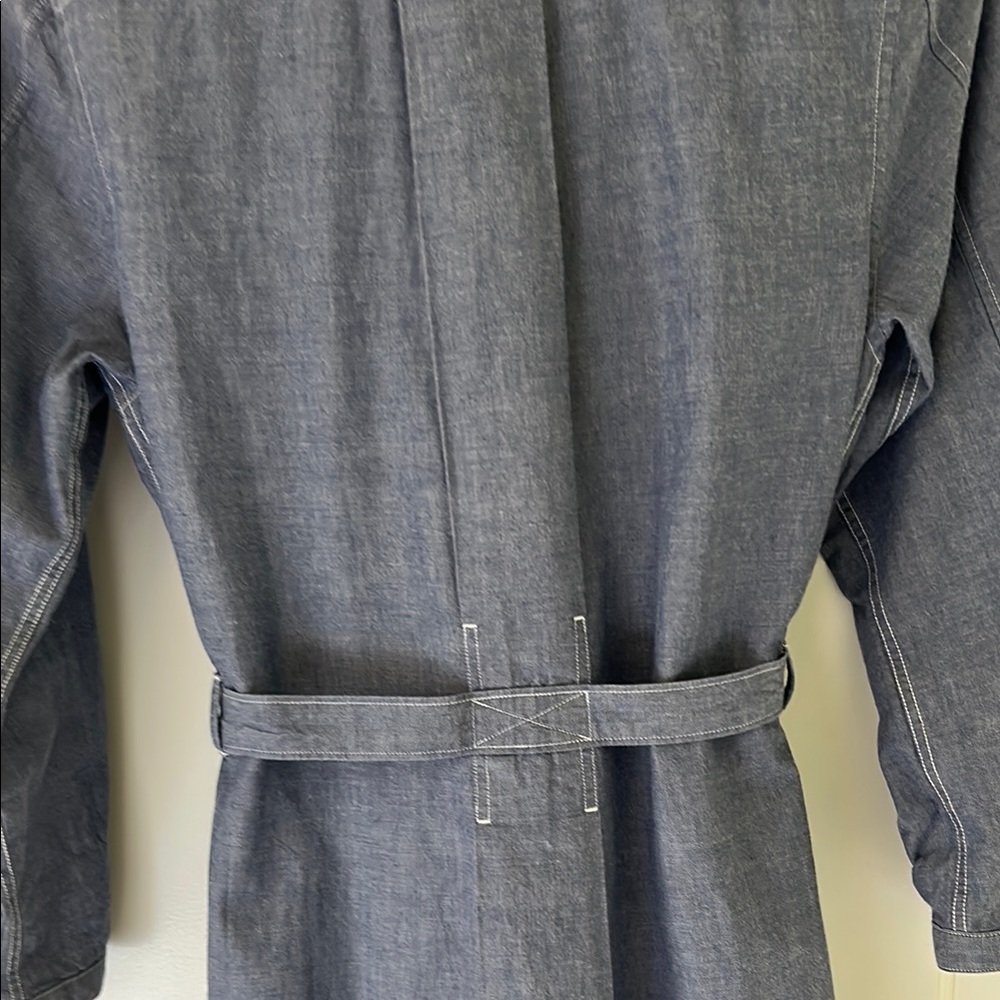 MHL Margaret Howell blue cotton chambray dress size II EUC. - Picture 6 of 11